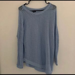 Apt 9 Blue Sheer Knit Sweater Size XL